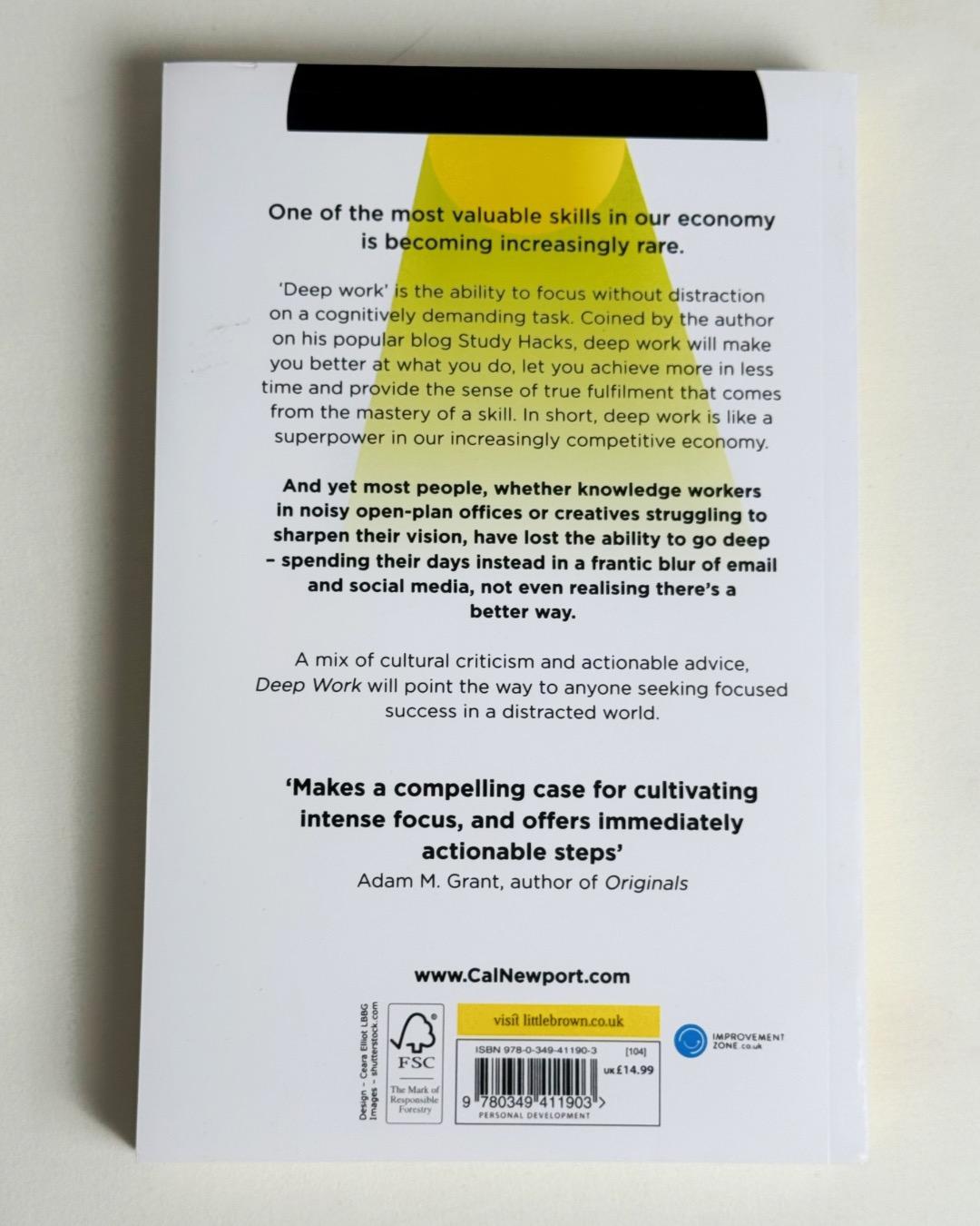 Cal Newport Deep Work: Rules for Focused Success in a Distracted World — фото 2