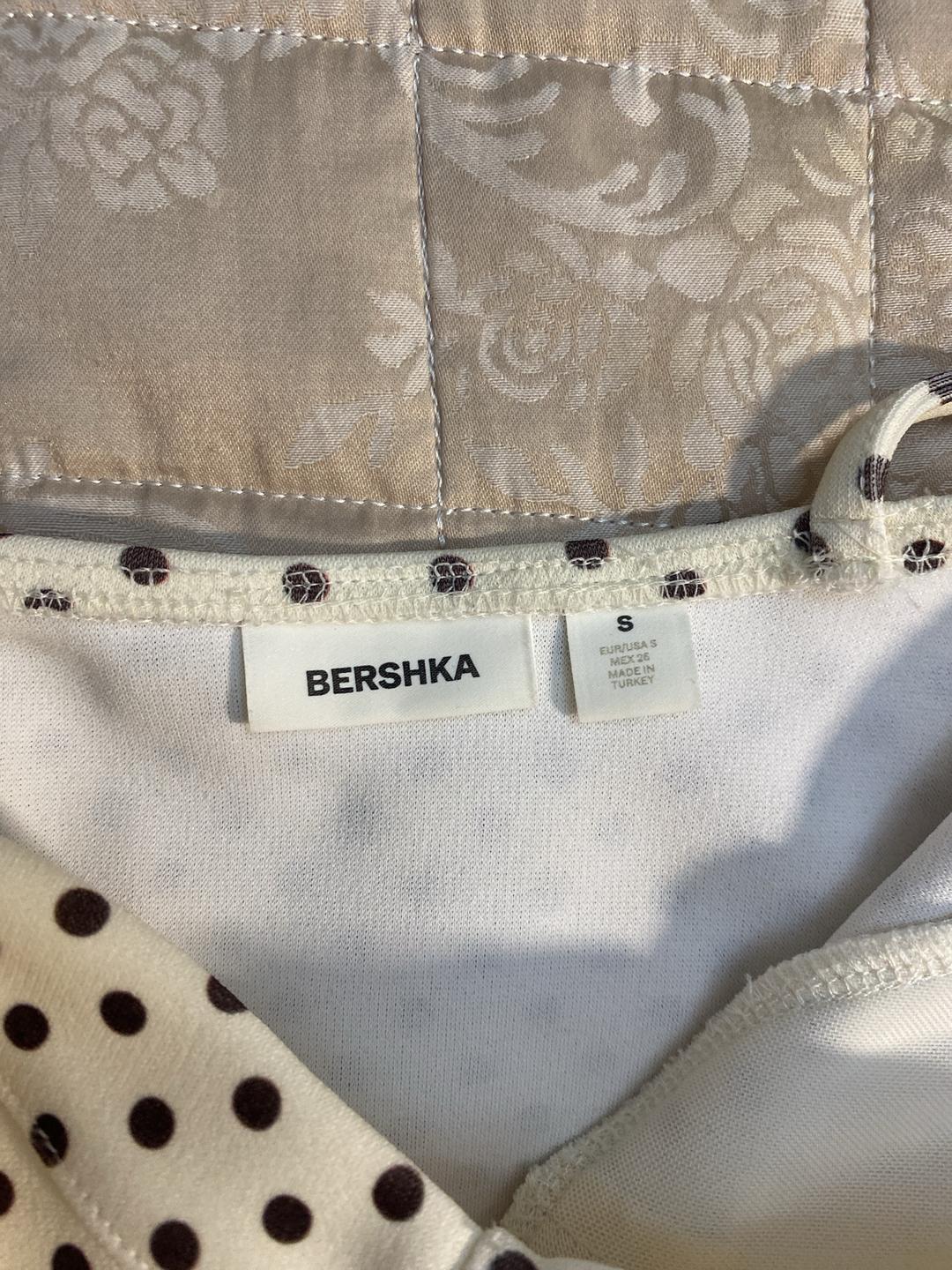 Bershka Топ в горох BERSHKA с баской — фото 2