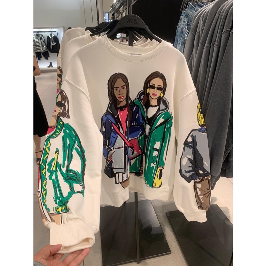 Zara Свитшот ZARA с принтом — фото 2
