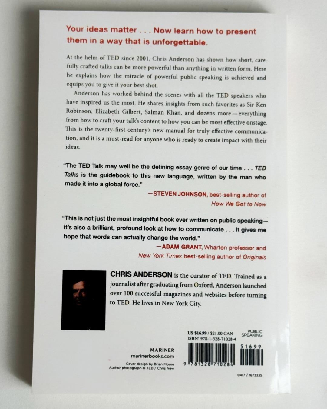 Chris Anderson TED Talks: The Official TED Guide to Public Speaking — фото 2