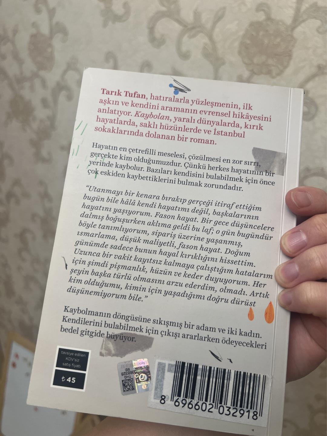 Tarık Tufan Kaybolan книга на турецком языке — фото 2