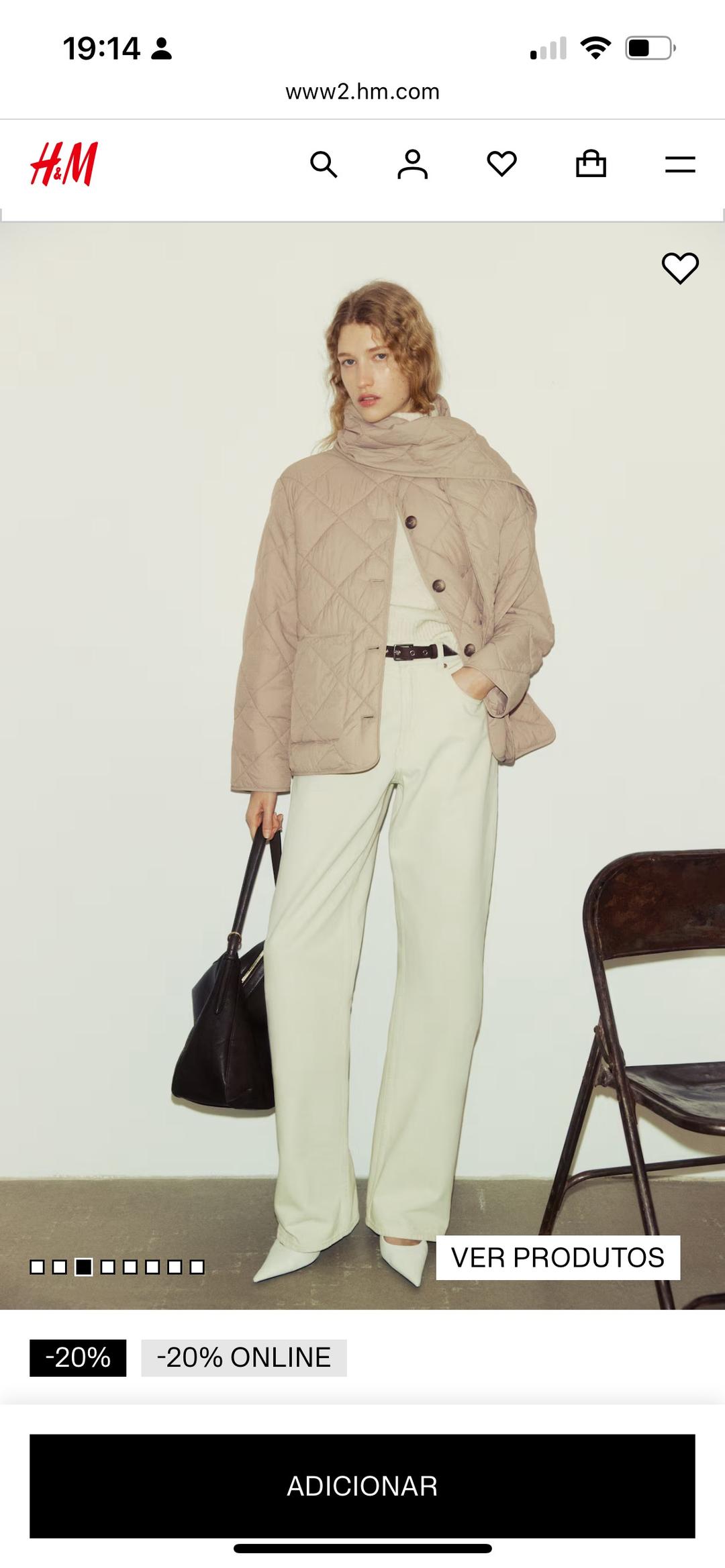 H&M Стеганая куртка H&M — фото 2