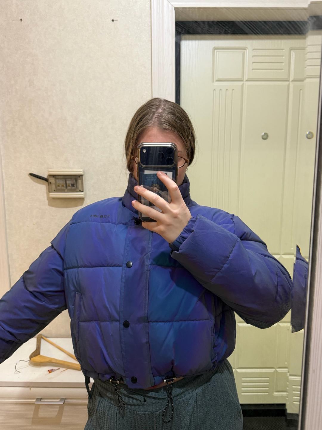 Bershka Укороченная светоотражающая куртка — фото 2
