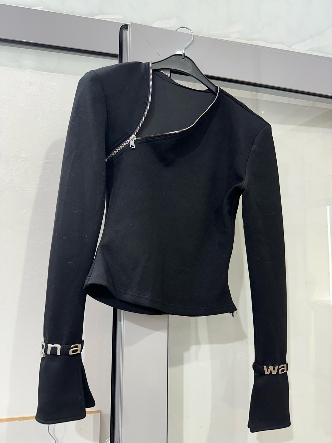 Alexander Wang Кофта асимметричная с молнией — фото 2