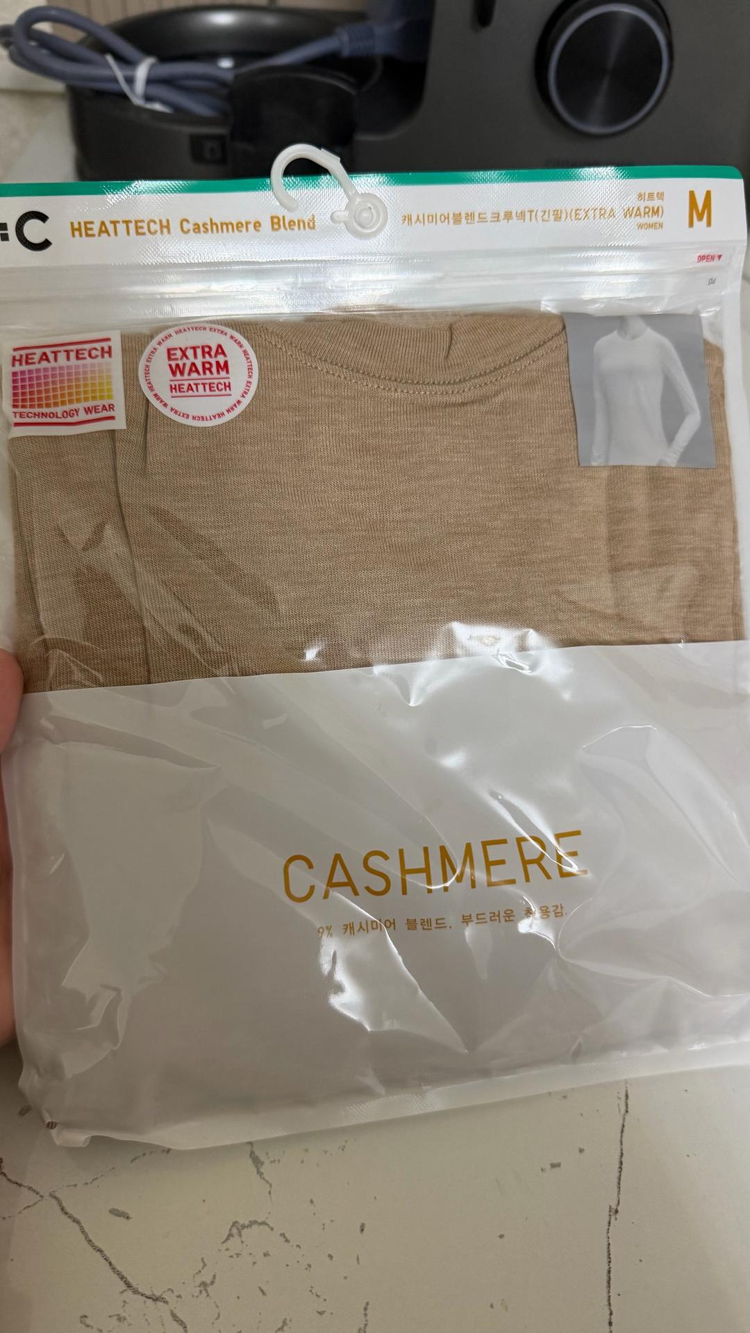 Uniqlo Термо лонгслив Uniqlo Heattech Cashmere Blend — фото 2