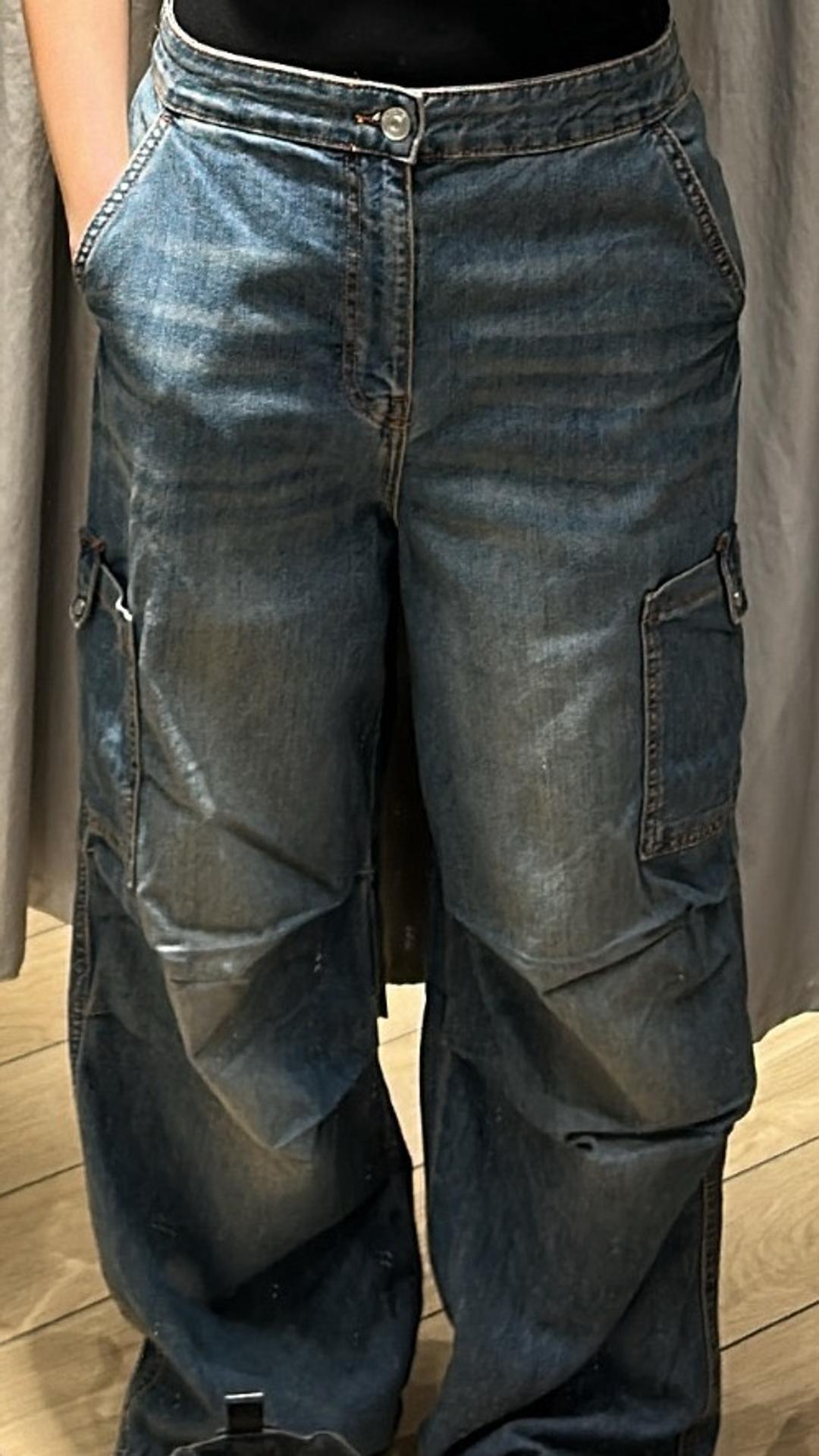 H&M бэгги джинсы на низкой посадке — фото 2