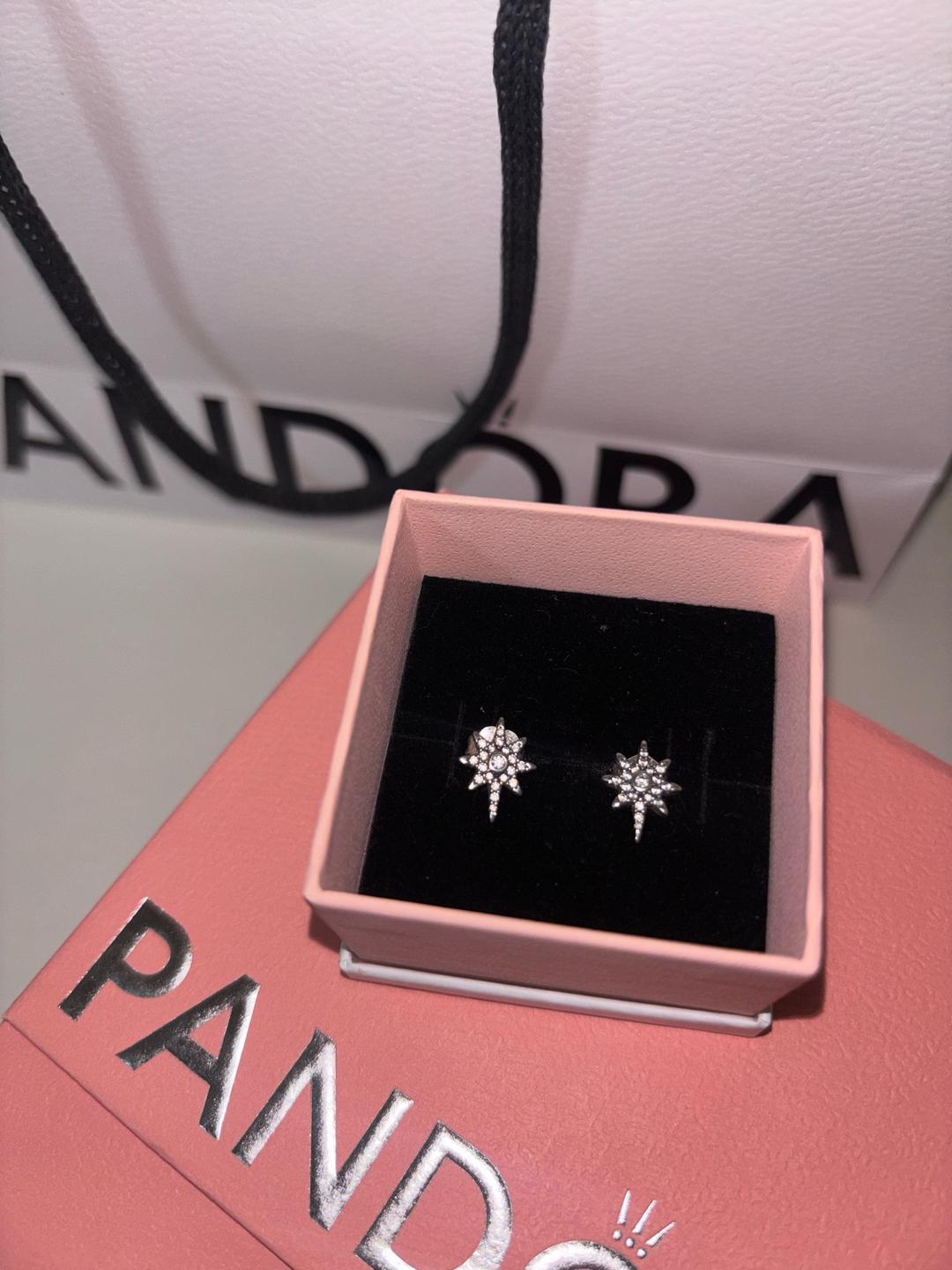 Pandora Серьги пусеты Pandora Полярная звезда — фото 2