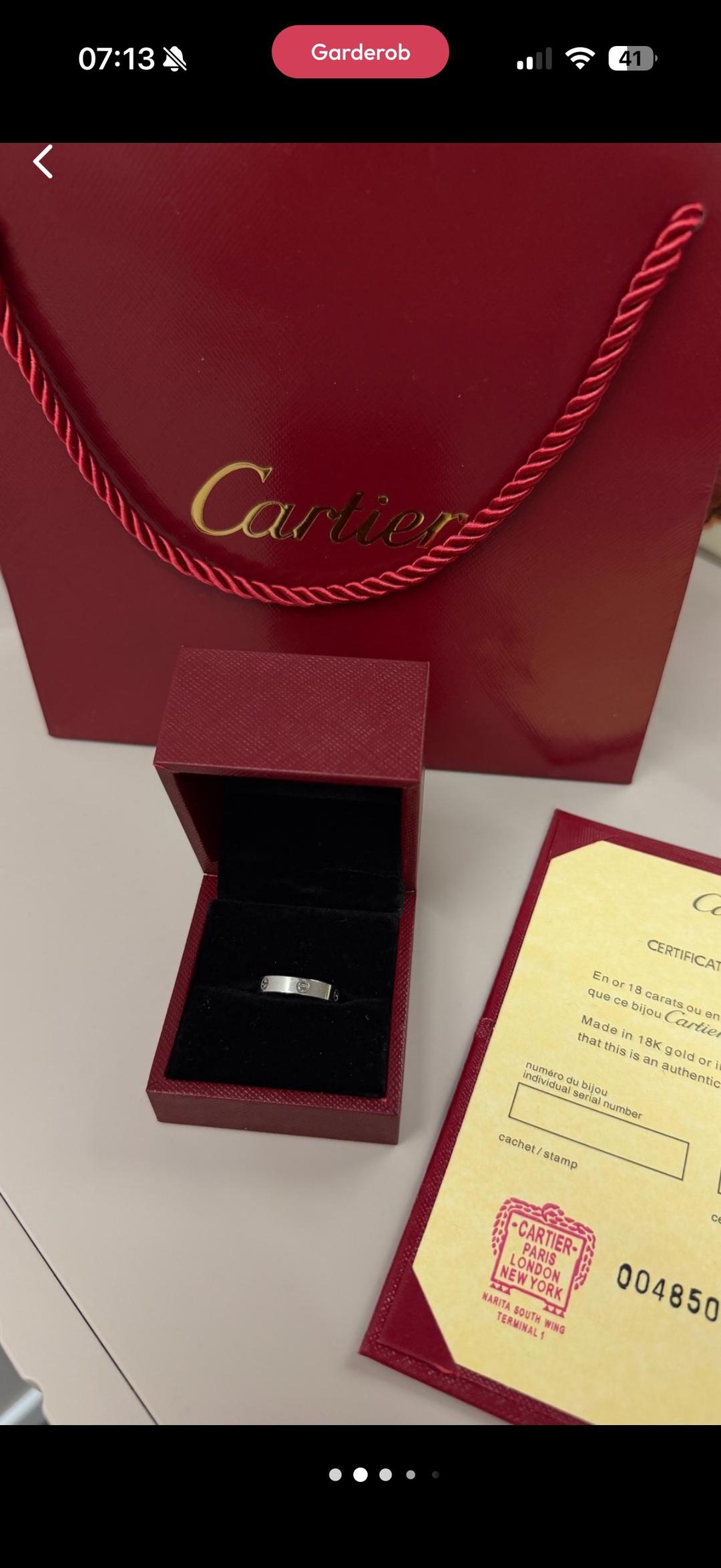 Cartier Кольцо Cartier Love под серебро из стали. 1:1 люкс качество, с документами — фото 2