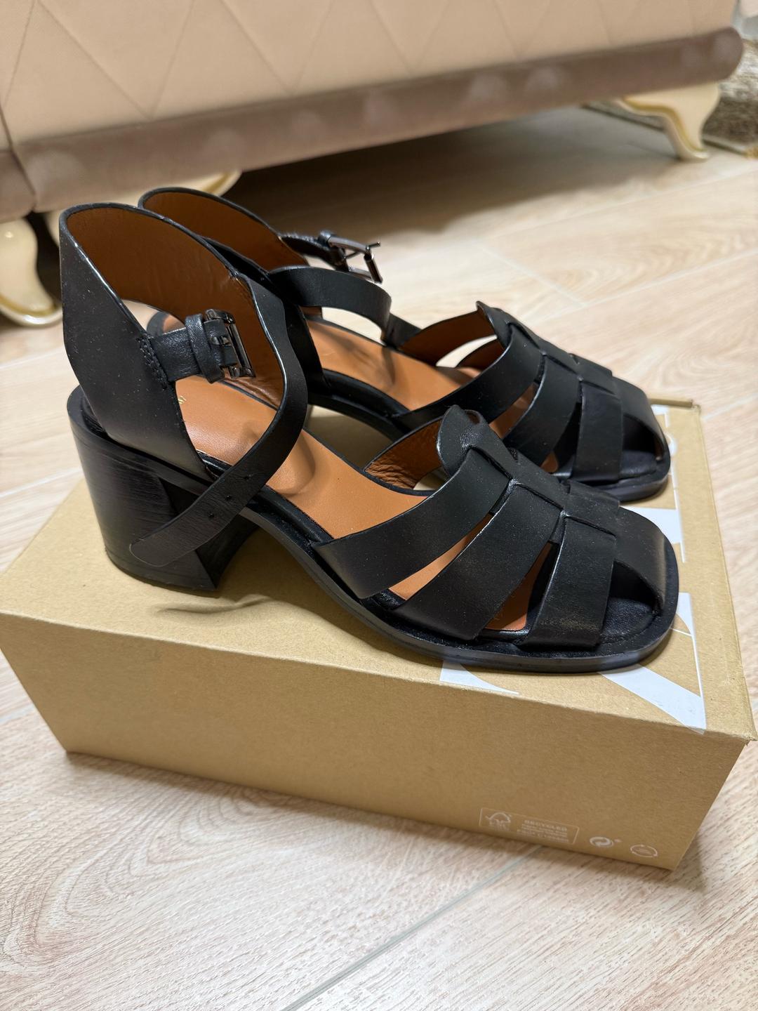 Zara ZARA кожаные босоножки — фото 2