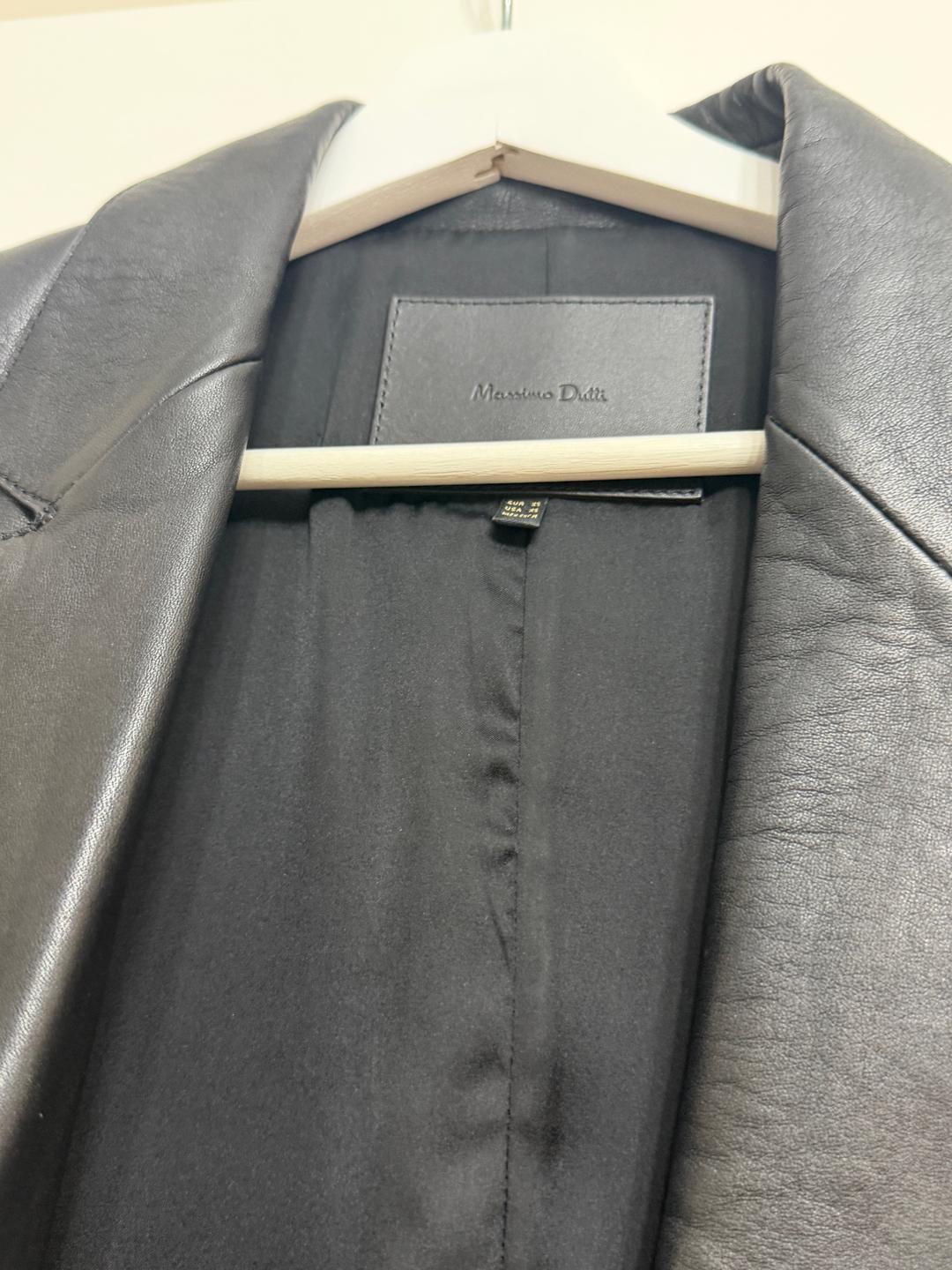 Massimo Dutti Кожаный пиджак Massimo Dutti — фото 2