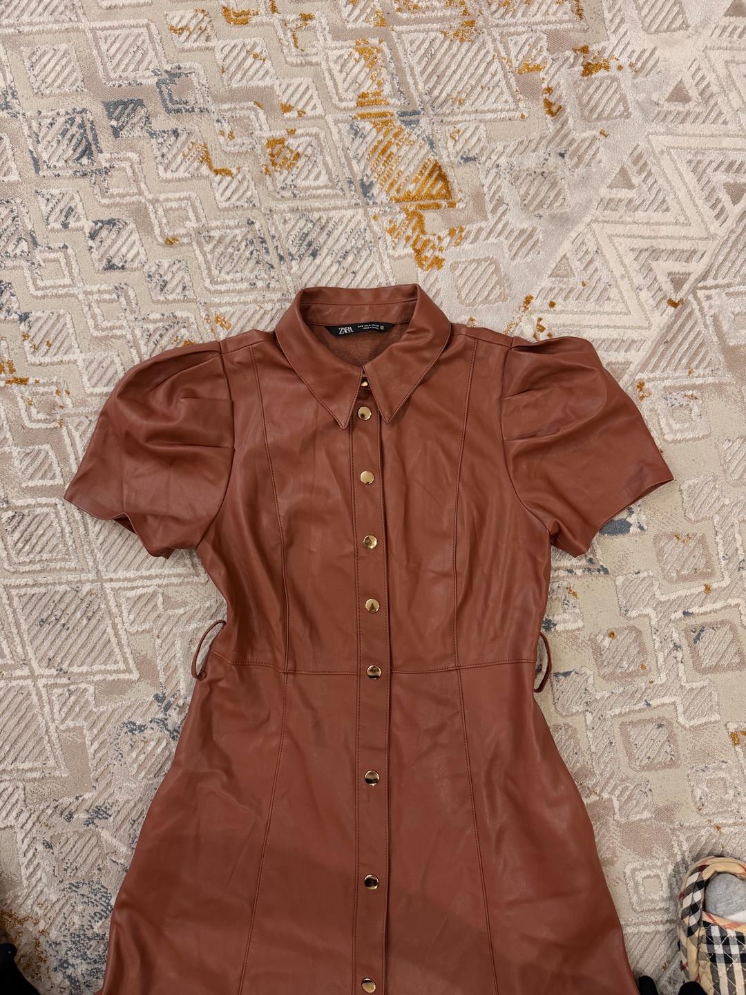 Zara Платье ZARA из экокожи — фото 2