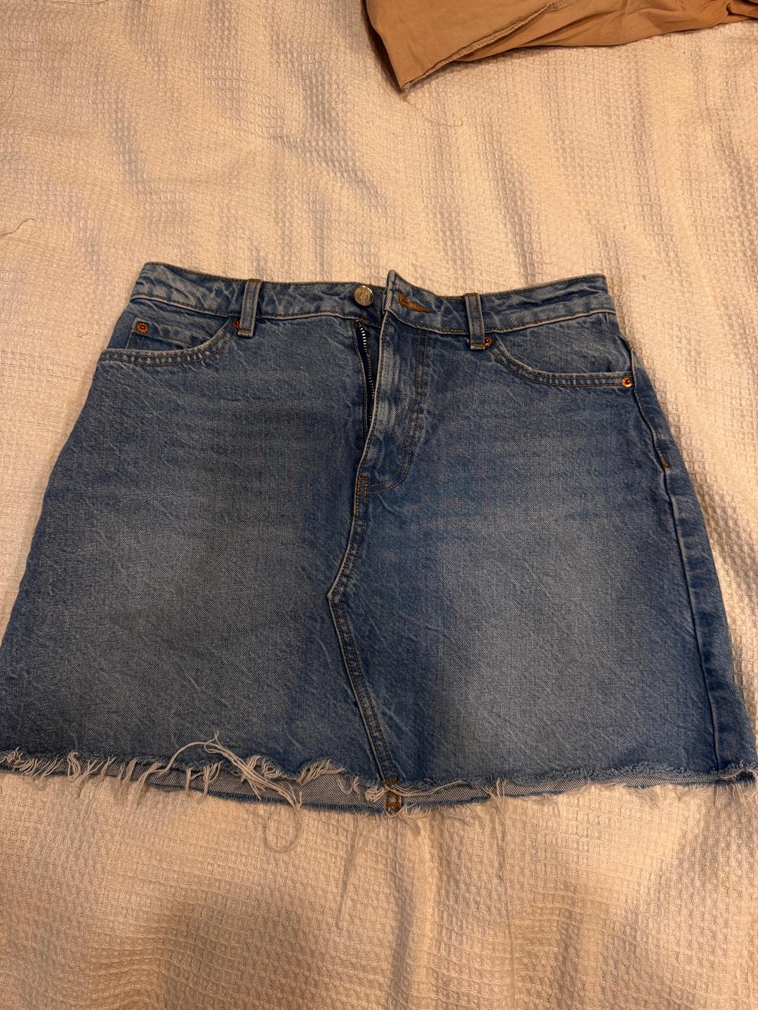Zara Джинсовая мини-юбка ZARA — фото 2