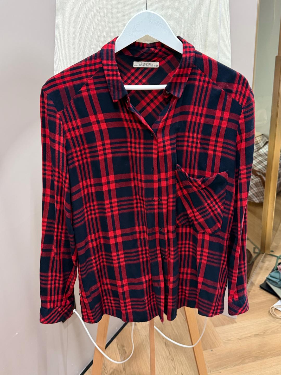 Bershka Рубашка Bershka в клетку — фото 2