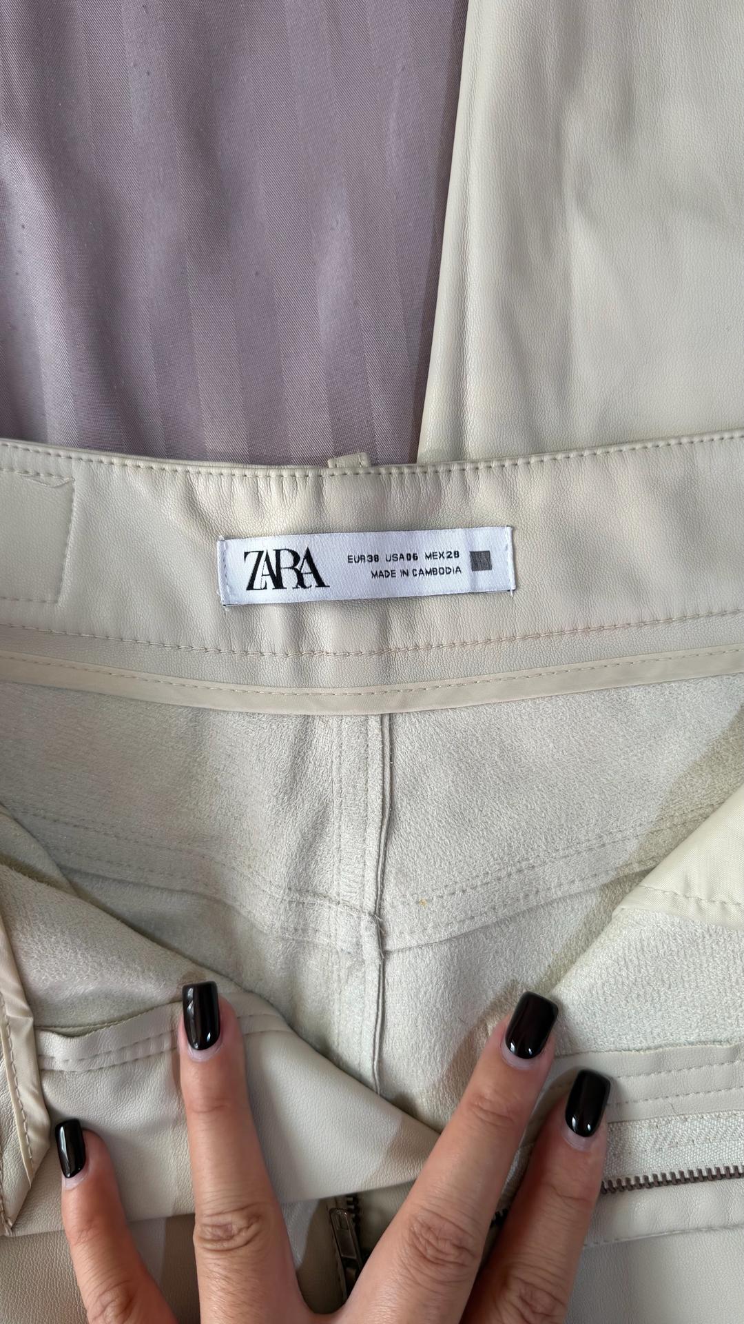 Zara Брюки ZARA из экокожи — фото 2