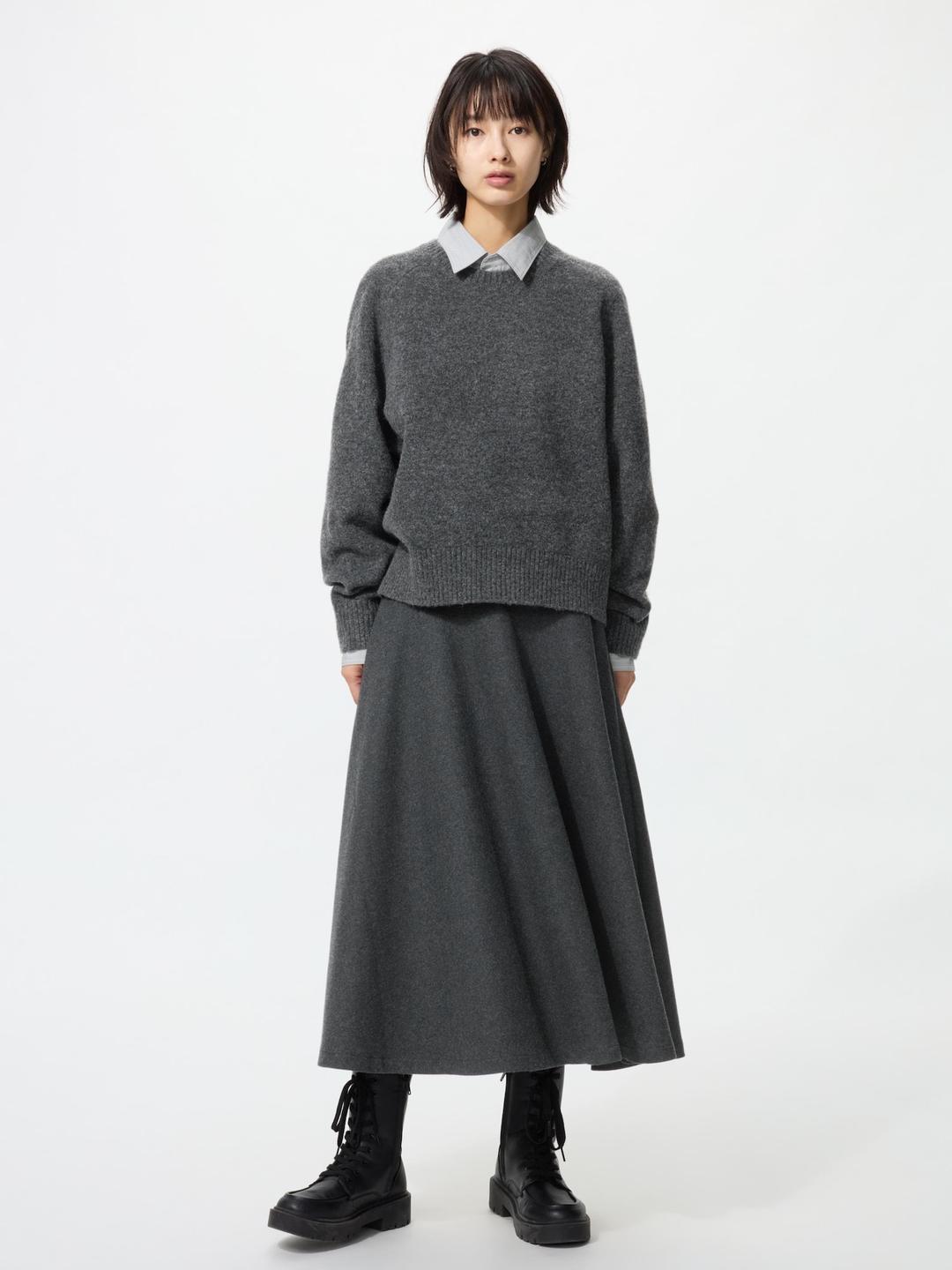 Uniqlo Серая юбка uniqlo — фото 2