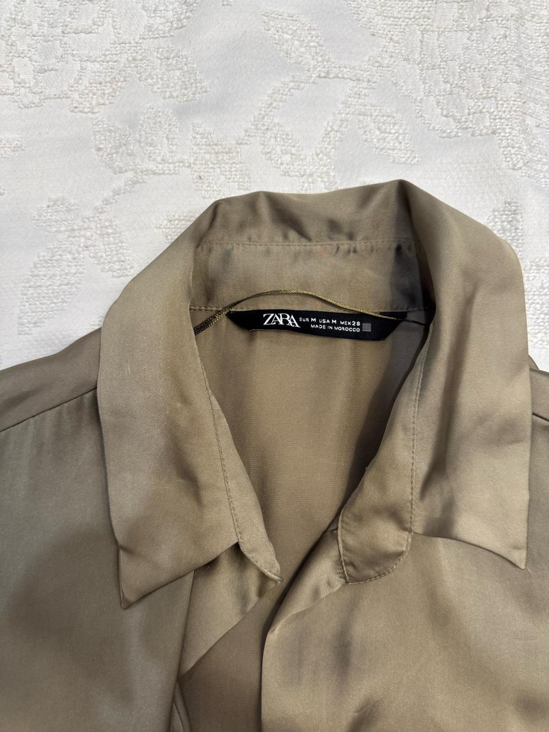 Zara Атласная рубашка ZARA — фото 2