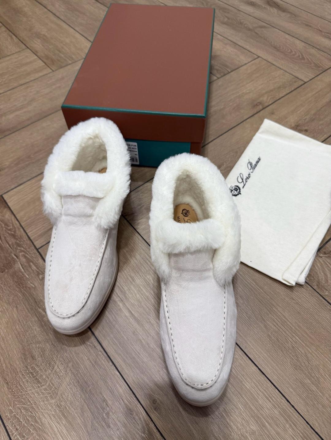 Loro Piana Лоферы Loro Piana зимние натуралка — фото 2