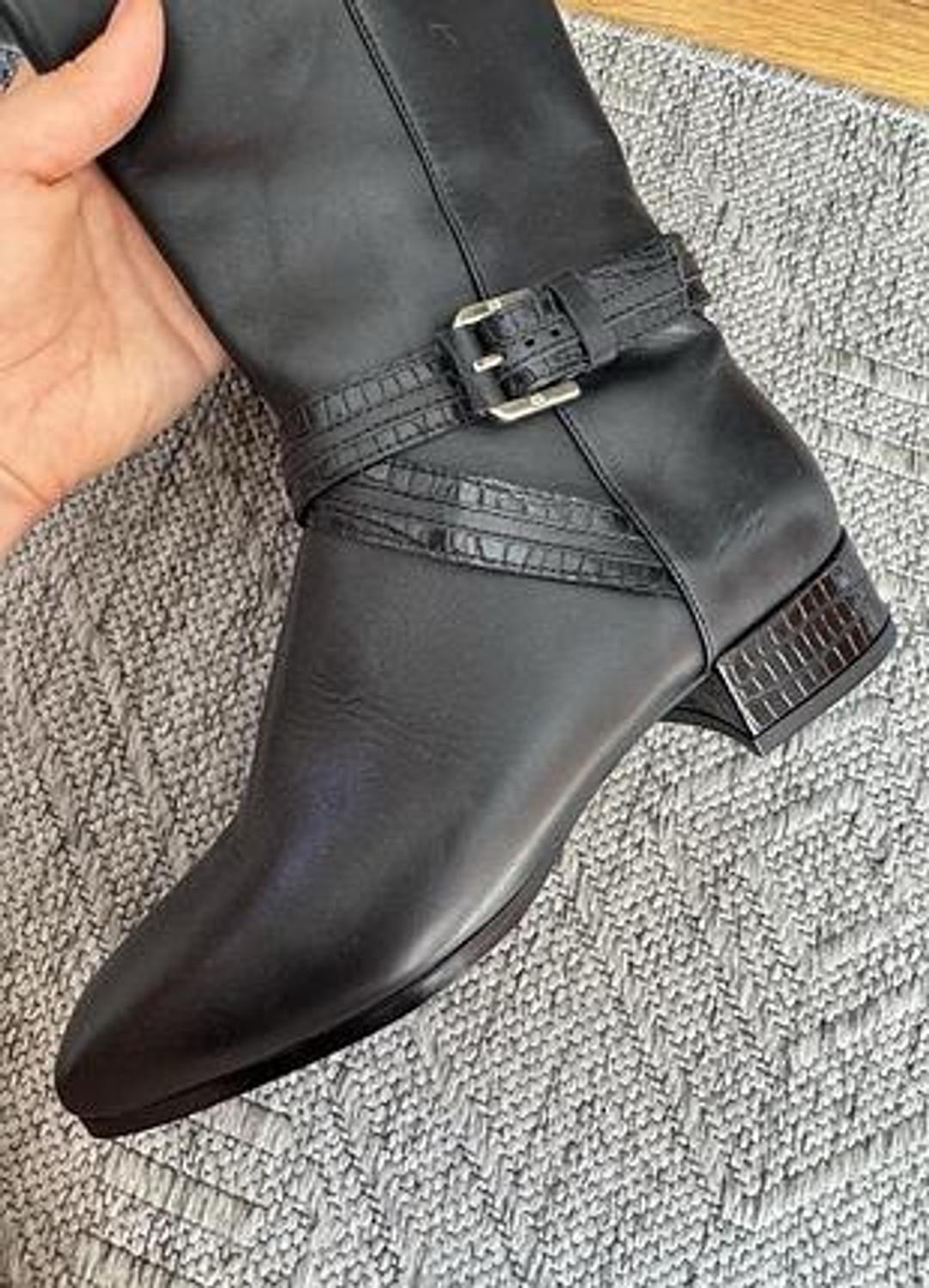 Massimo Dutti Женские кожаные сапоги — фото 2
