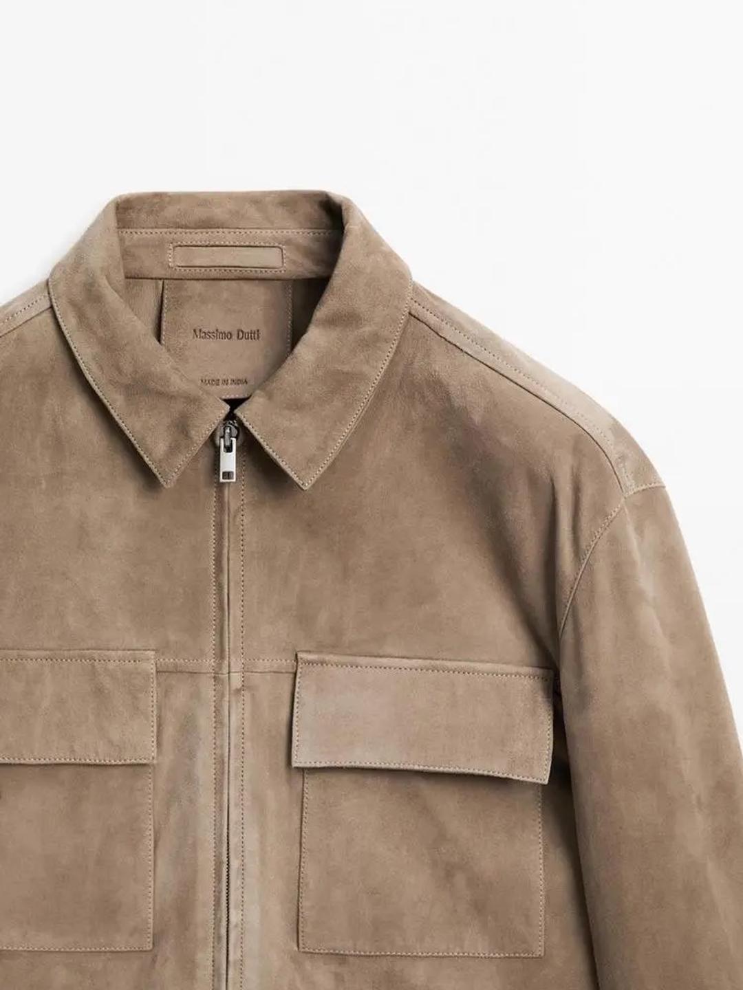 Massimo Dutti Замшевая куртка Massimo Dutti — фото 2