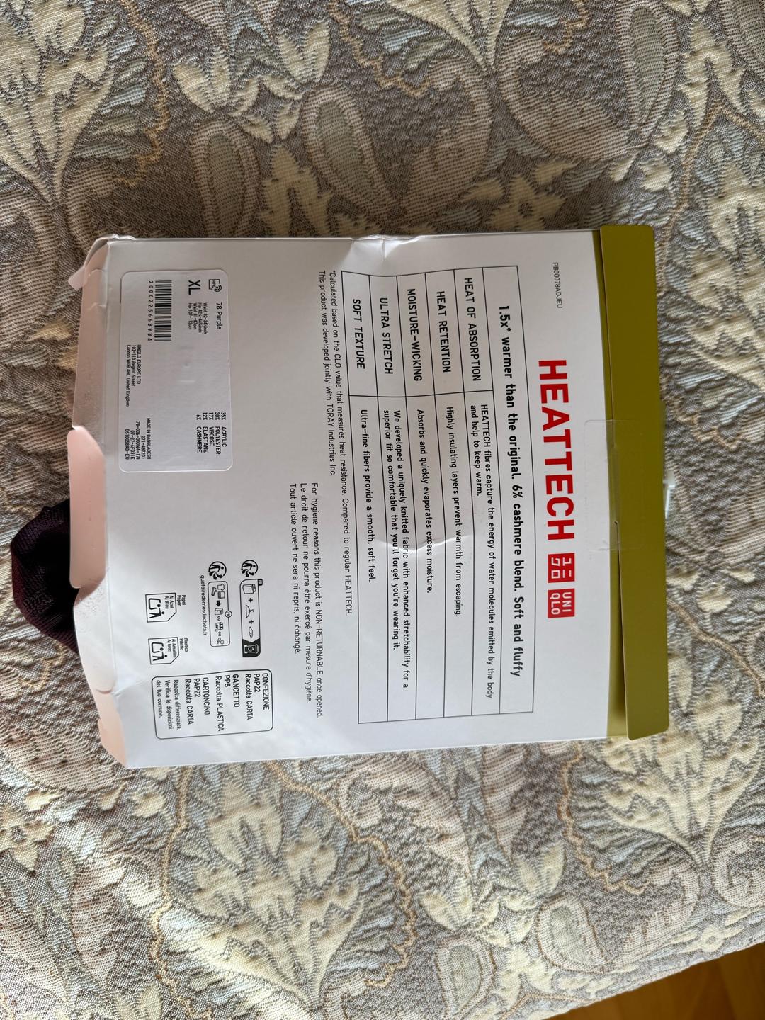 Uniqlo UNIQLO термобелье  Heattech кашемир — фото 2