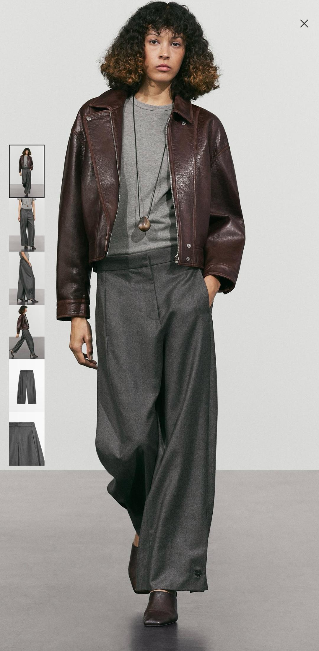 Massimo Dutti Брюки широкие — фото 2