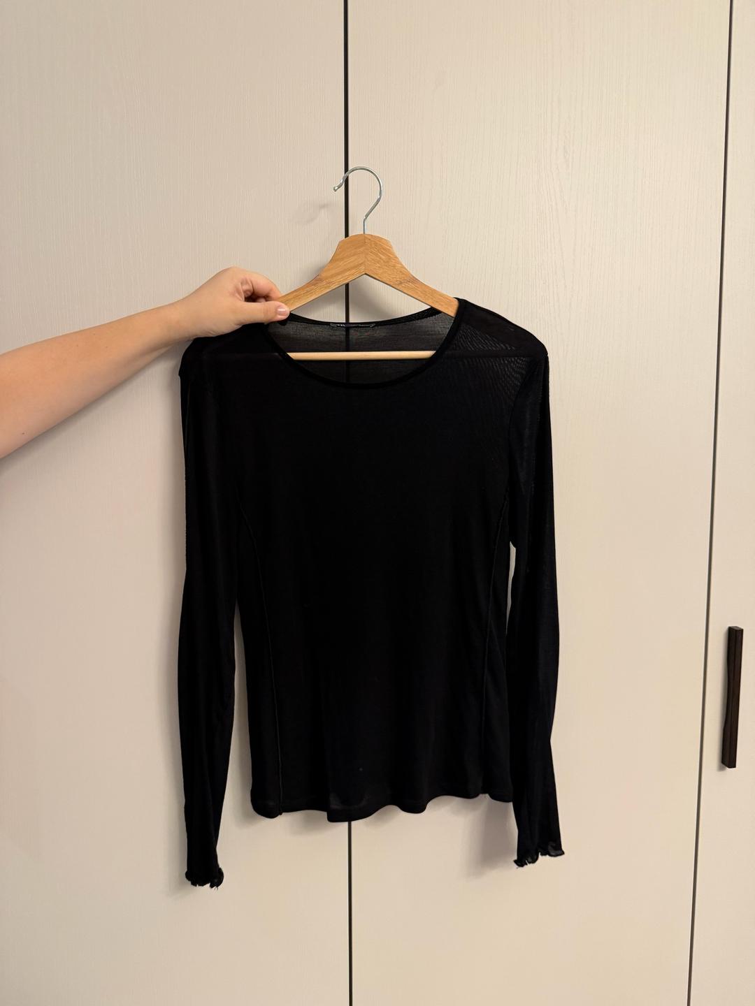 Zara Черный лонгслив ZARA — фото 2
