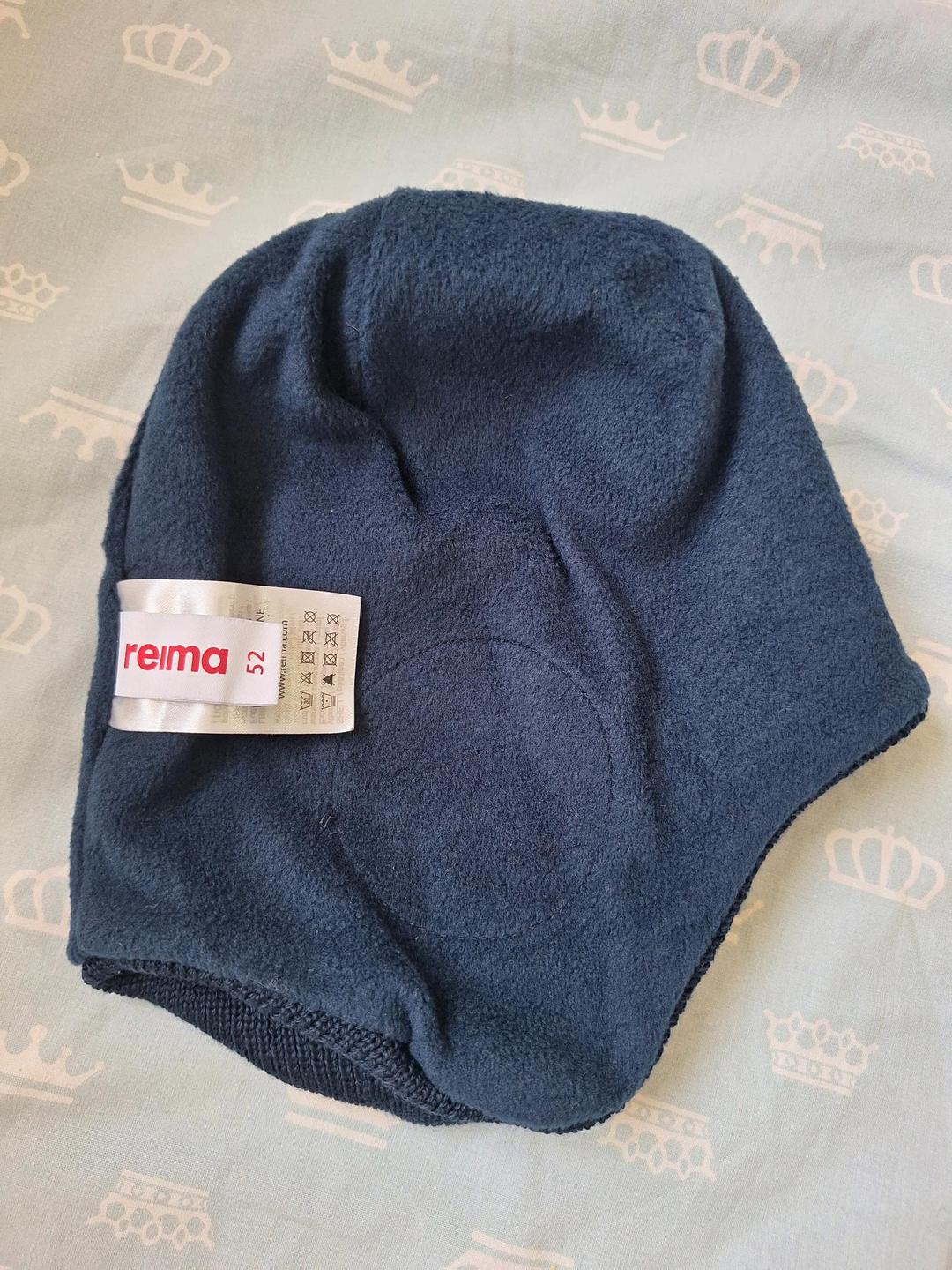 Reima Детская новая вязаная шапка Reima (р. 52) на флисе, 100%шерсть верх — фото 2