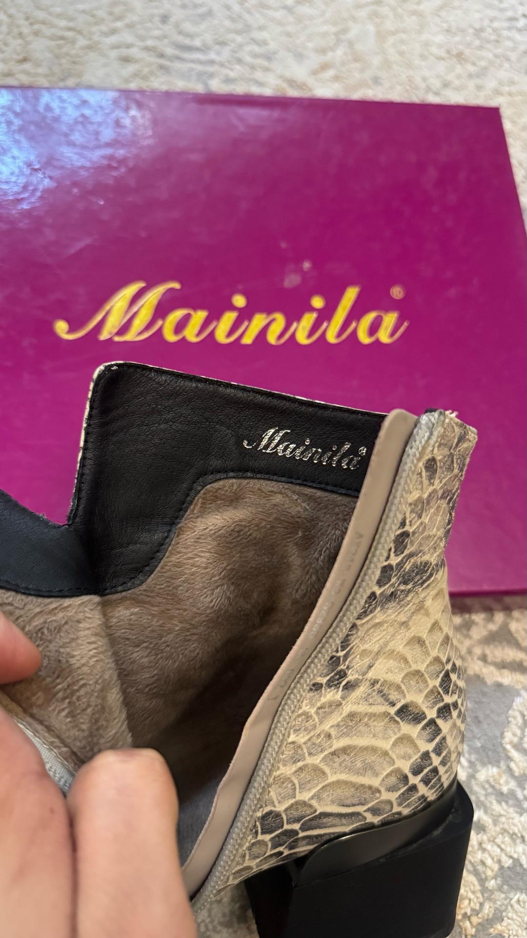 Mainila Ботильоны с принтом под змею турецкого производства — фото 2