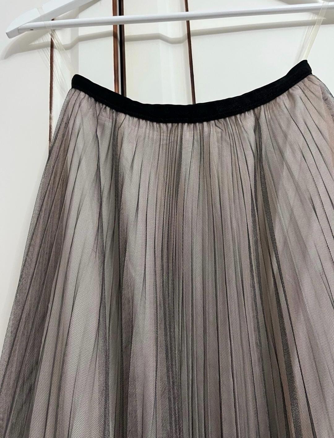 Zara Юбка плиссе из сетки — фото 2