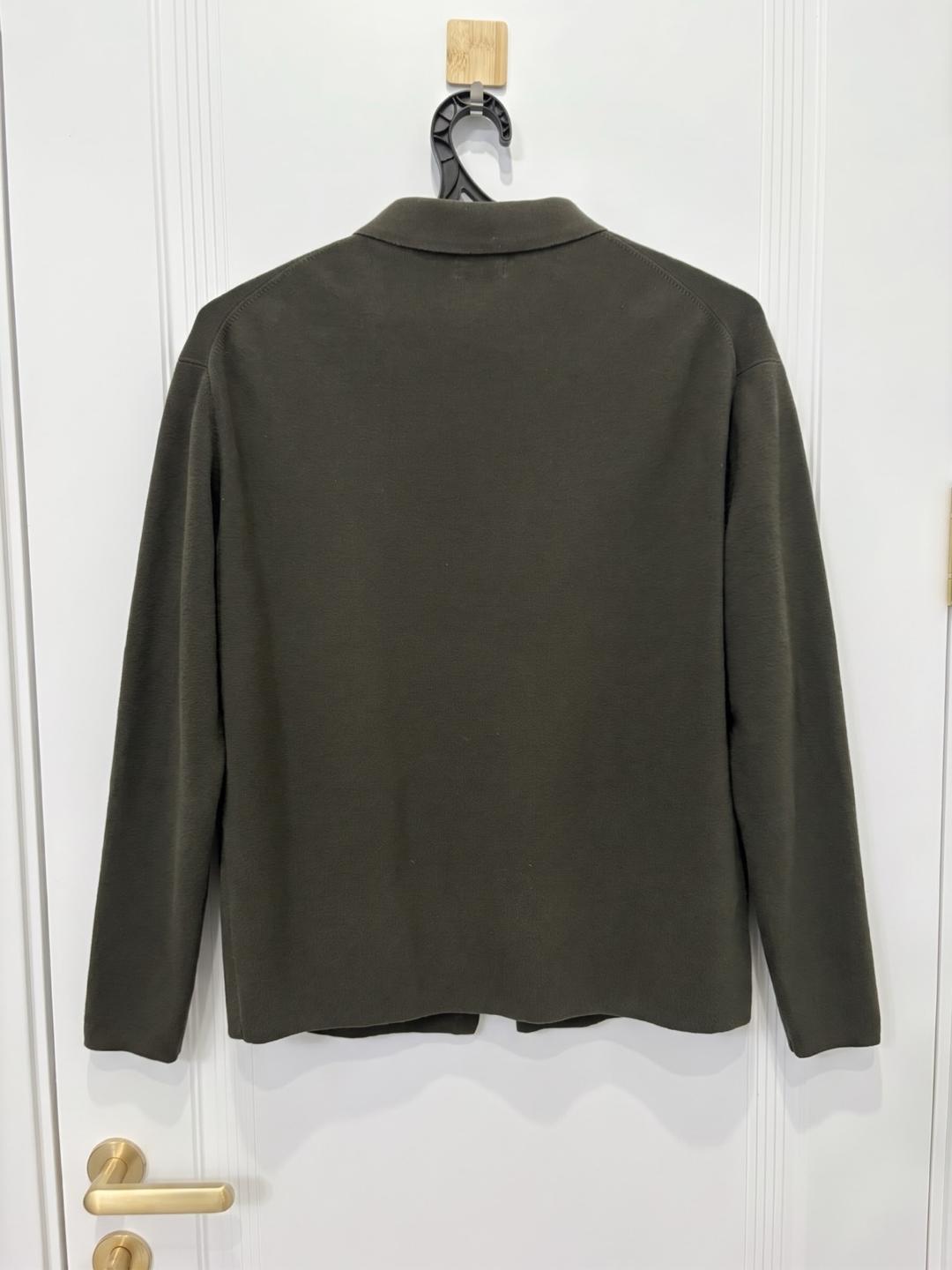 Massimo Dutti Мужской хлопковый кардиган-поло Massimo Dutti (100% Премиальный Хлопок) — фото 2