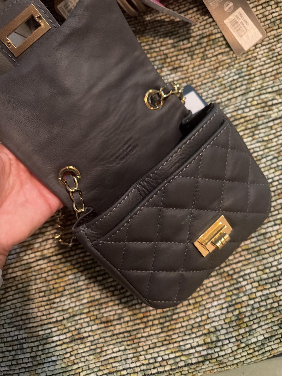 Vera pele Стеганая сумка с цепочкой Италия — фото 2