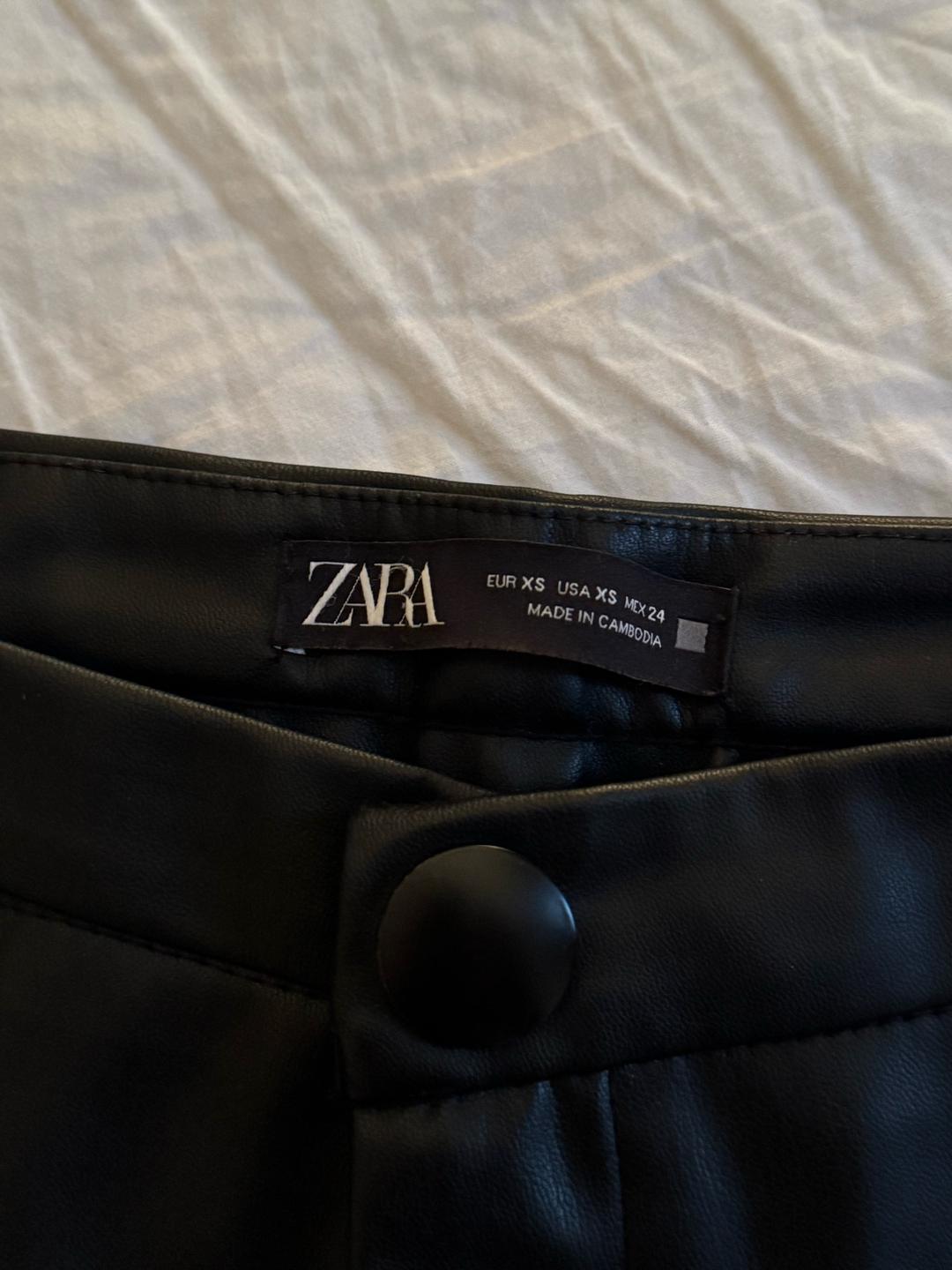 Zara кожаные лосины Zara — фото 2
