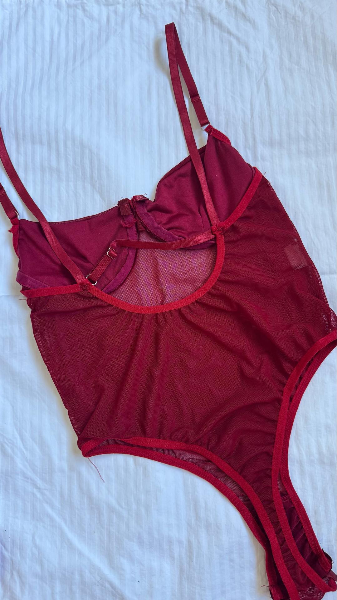 Lingerie Боди с чашками и сеткой — фото 2