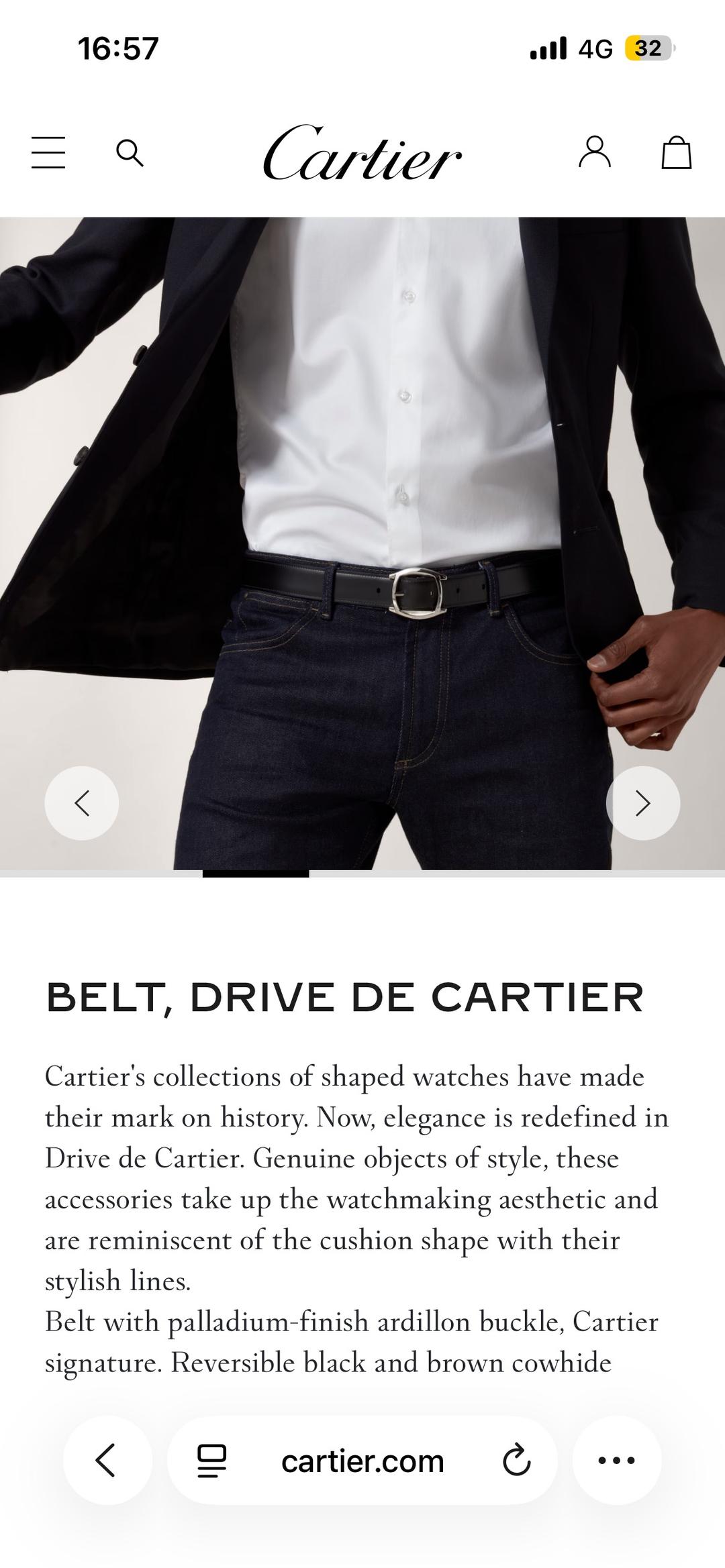 Cartier Ремень Cartier “Drive de Cartier” — фото 2