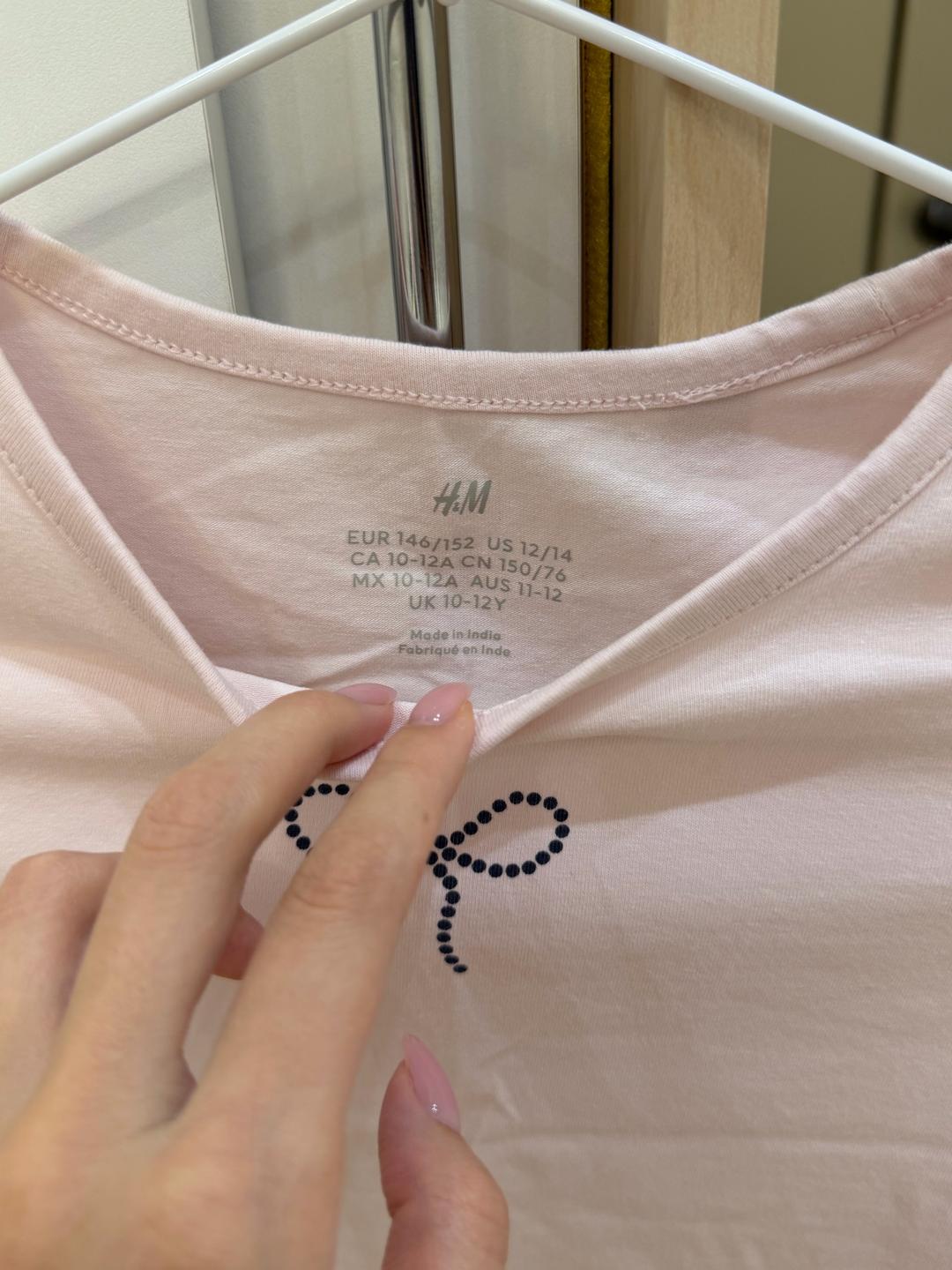H&M Футболка H&M с бантом — фото 2
