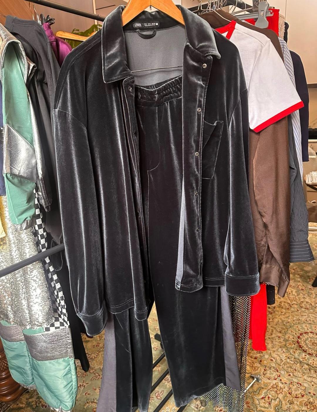 Zara ZARA велюровый костюм — фото 2