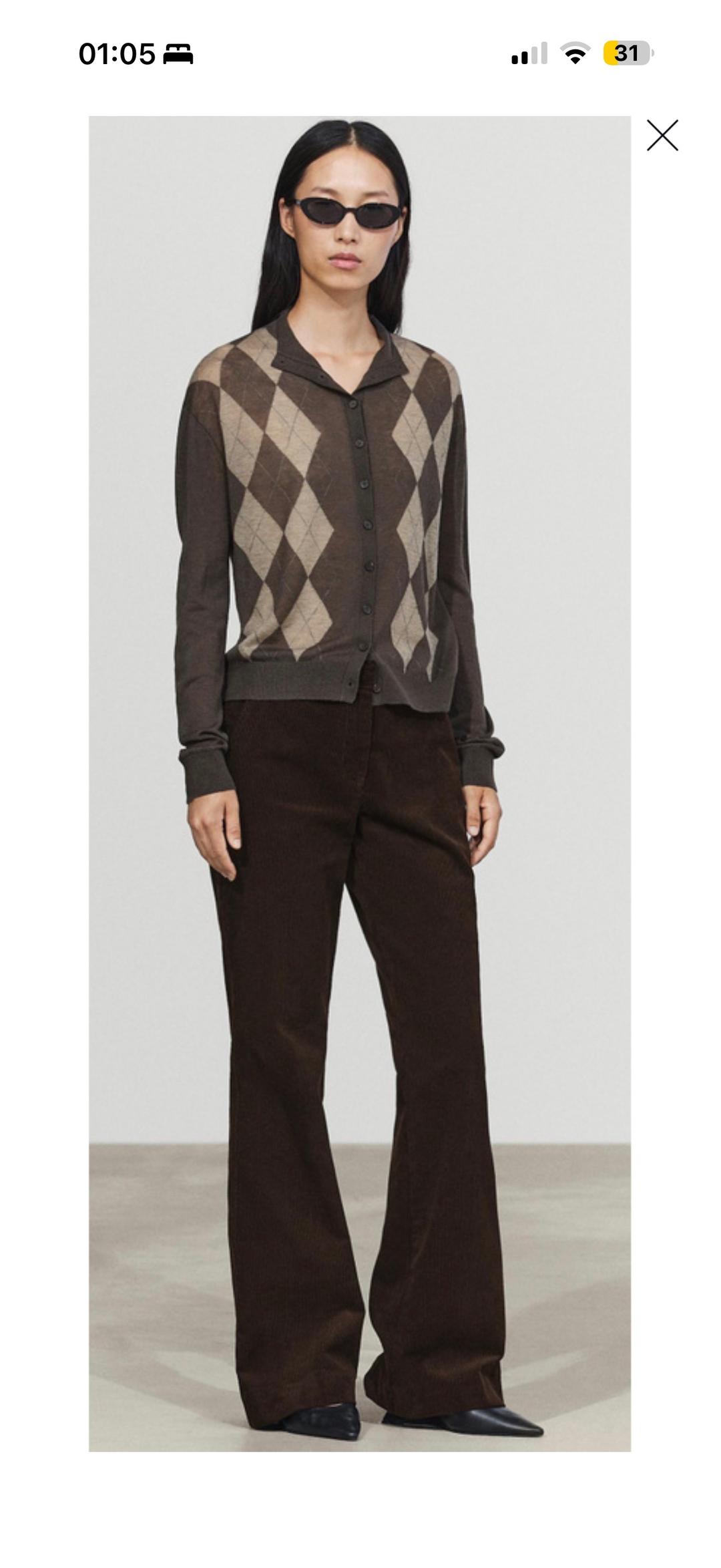 Massimo Dutti Женские вельветовые брюки клеш MassimoDutti — фото 2