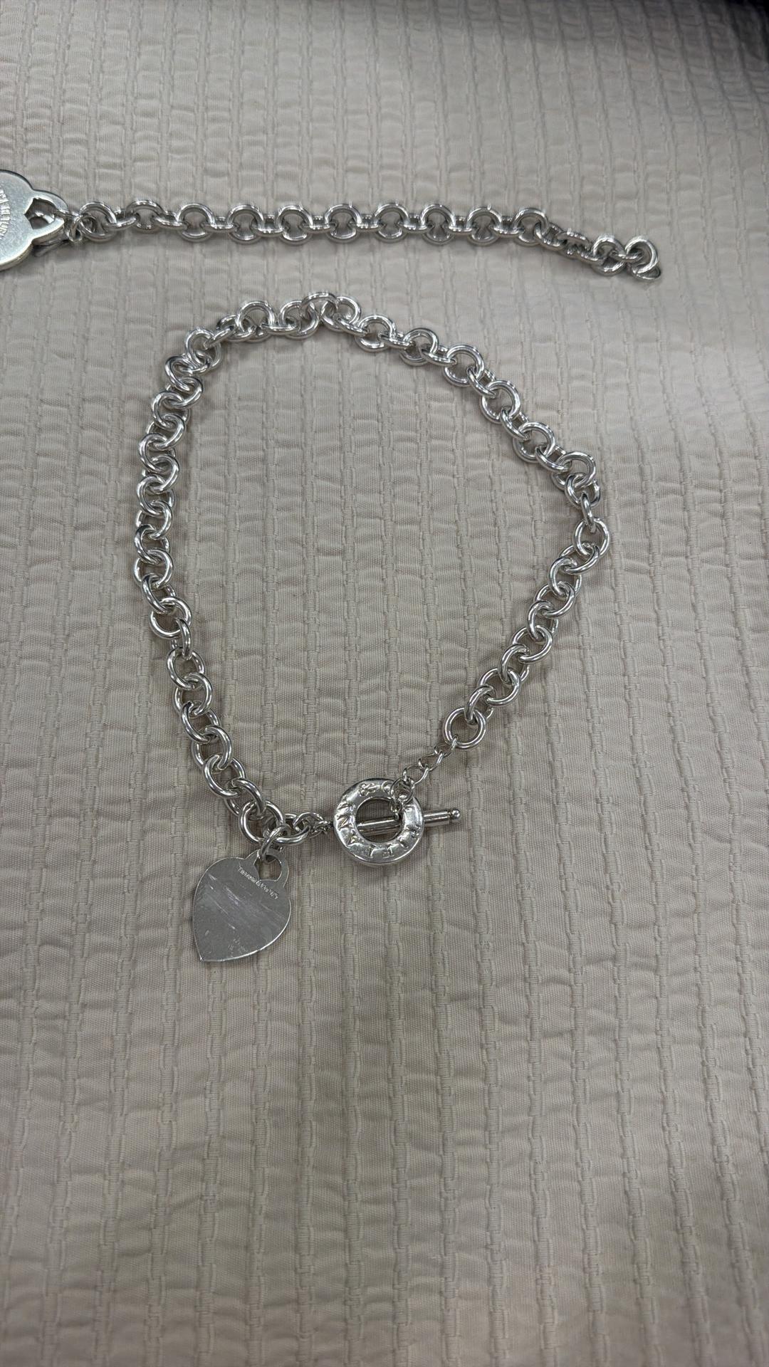 Tiffany & Co. Цепочка с подвеской в форме сердца — фото 2
