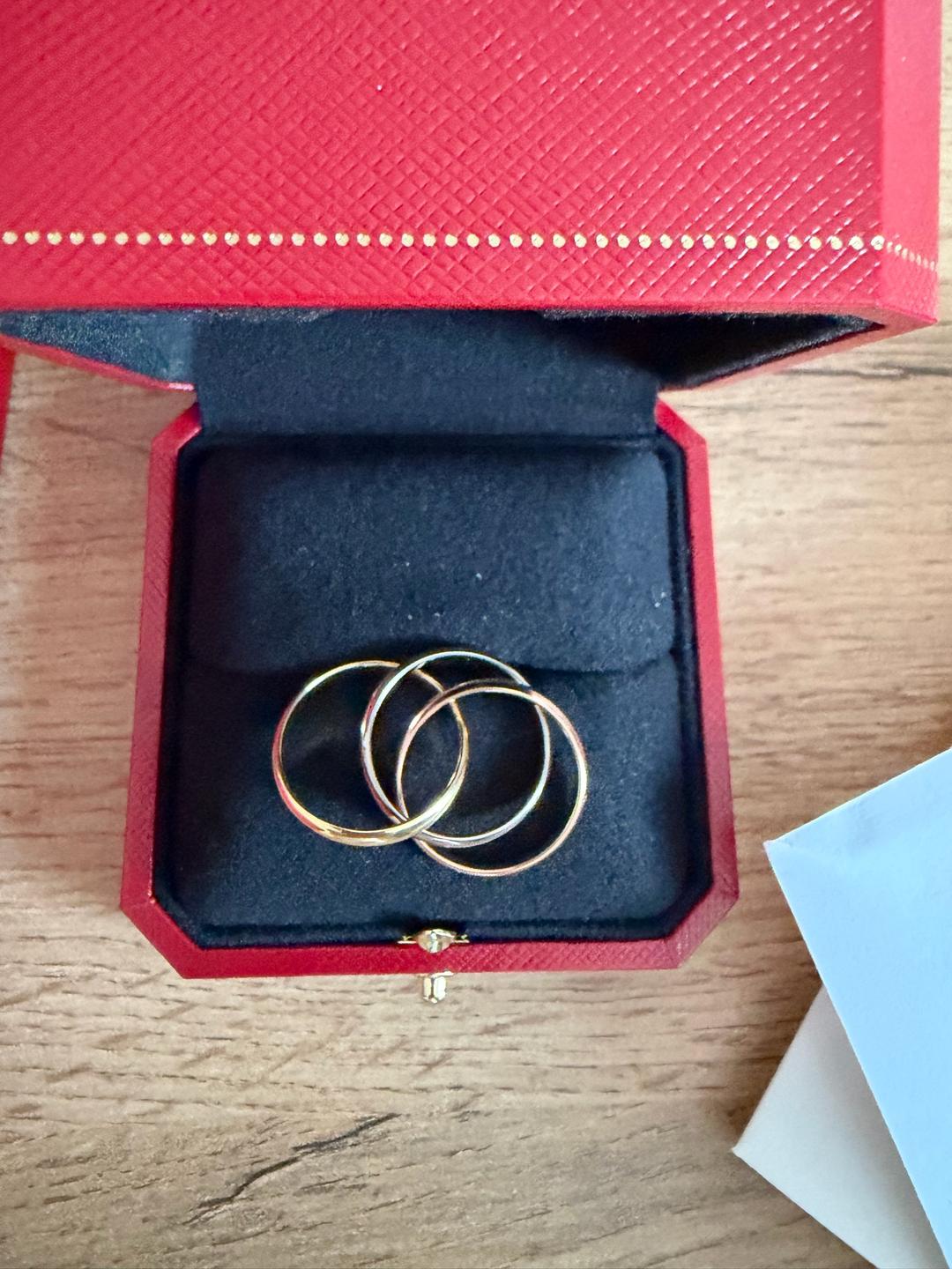 Cartier Кольцо Cartier Trinity classic 56 размер — фото 2