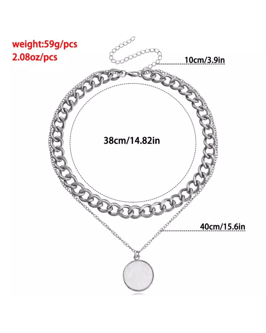 Многослойная цепь с подвеской — фото 2