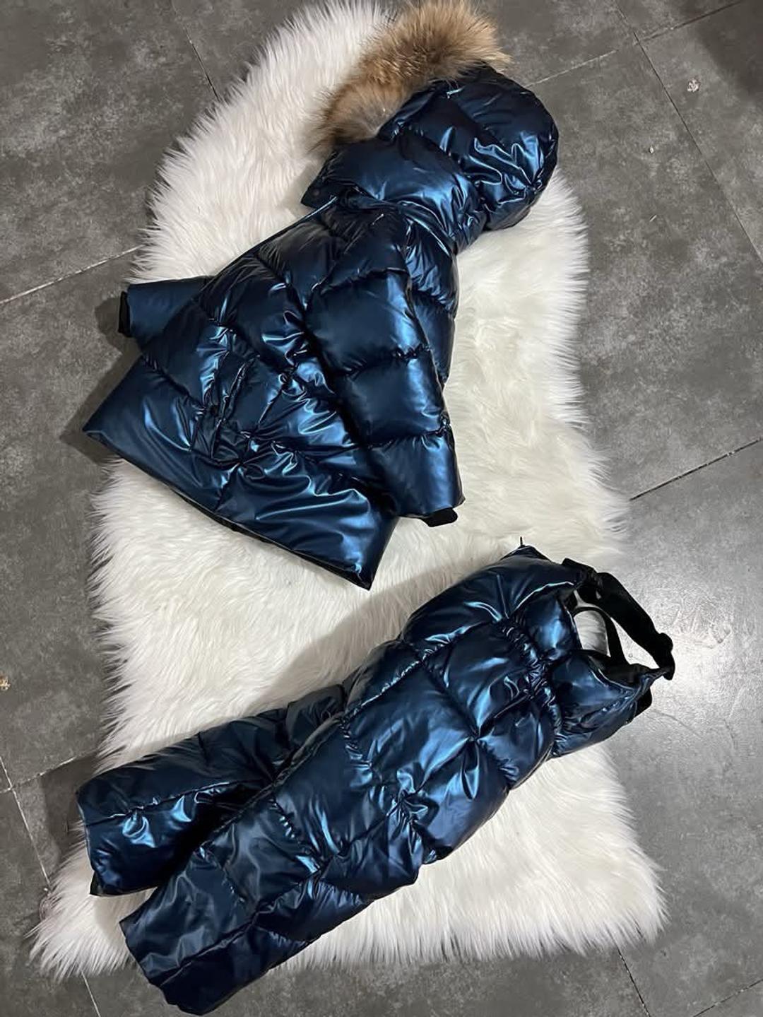 Moncler Зимний утепленный костюм для девочки — фото 2