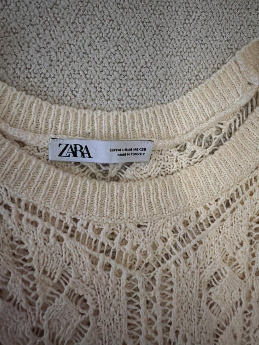 Zara Женская ажурная жилетка ZARA — фото 2