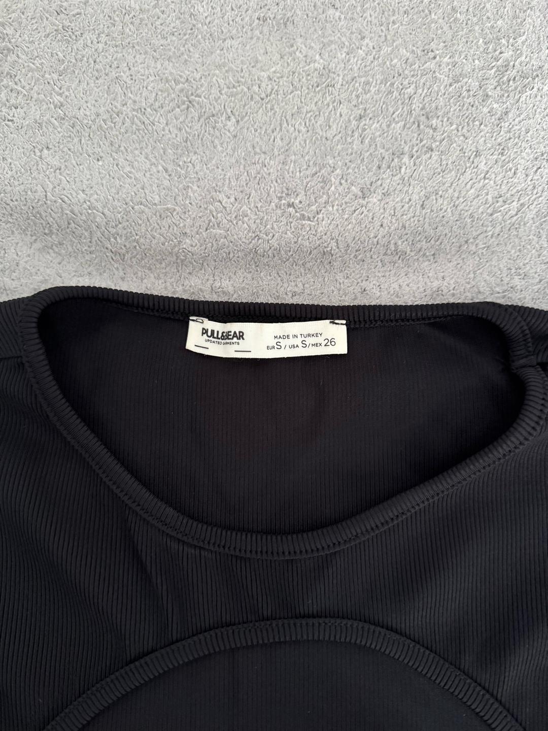 Pull & Bear Платье черное мини Pull&Bear — фото 2