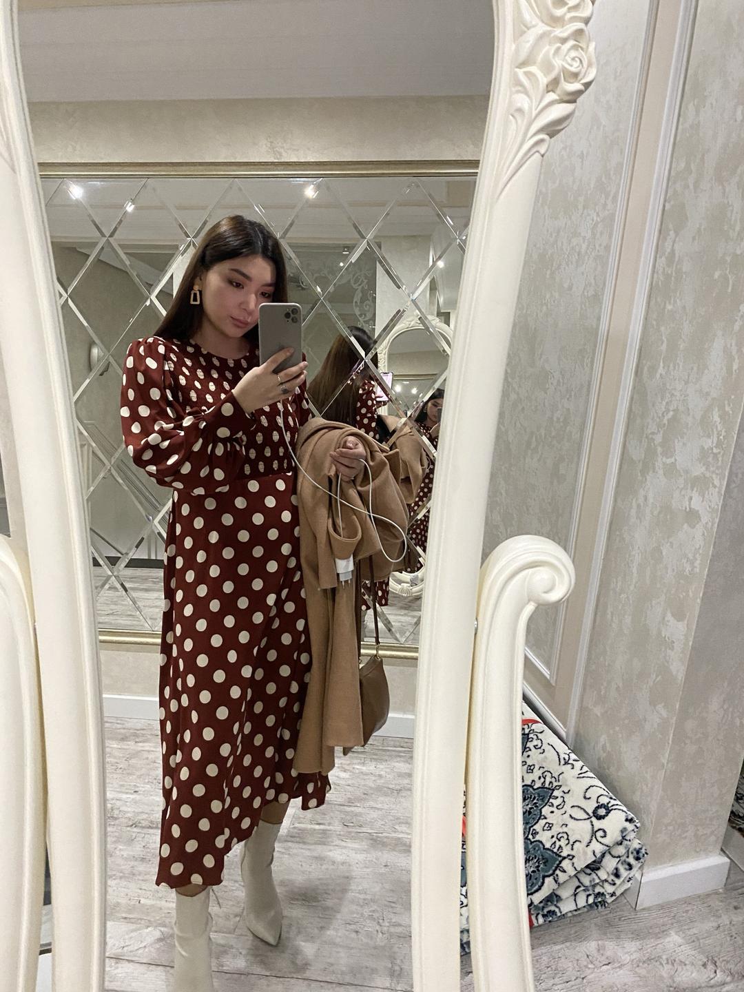 Zara Платье ZARA в горох — фото 2