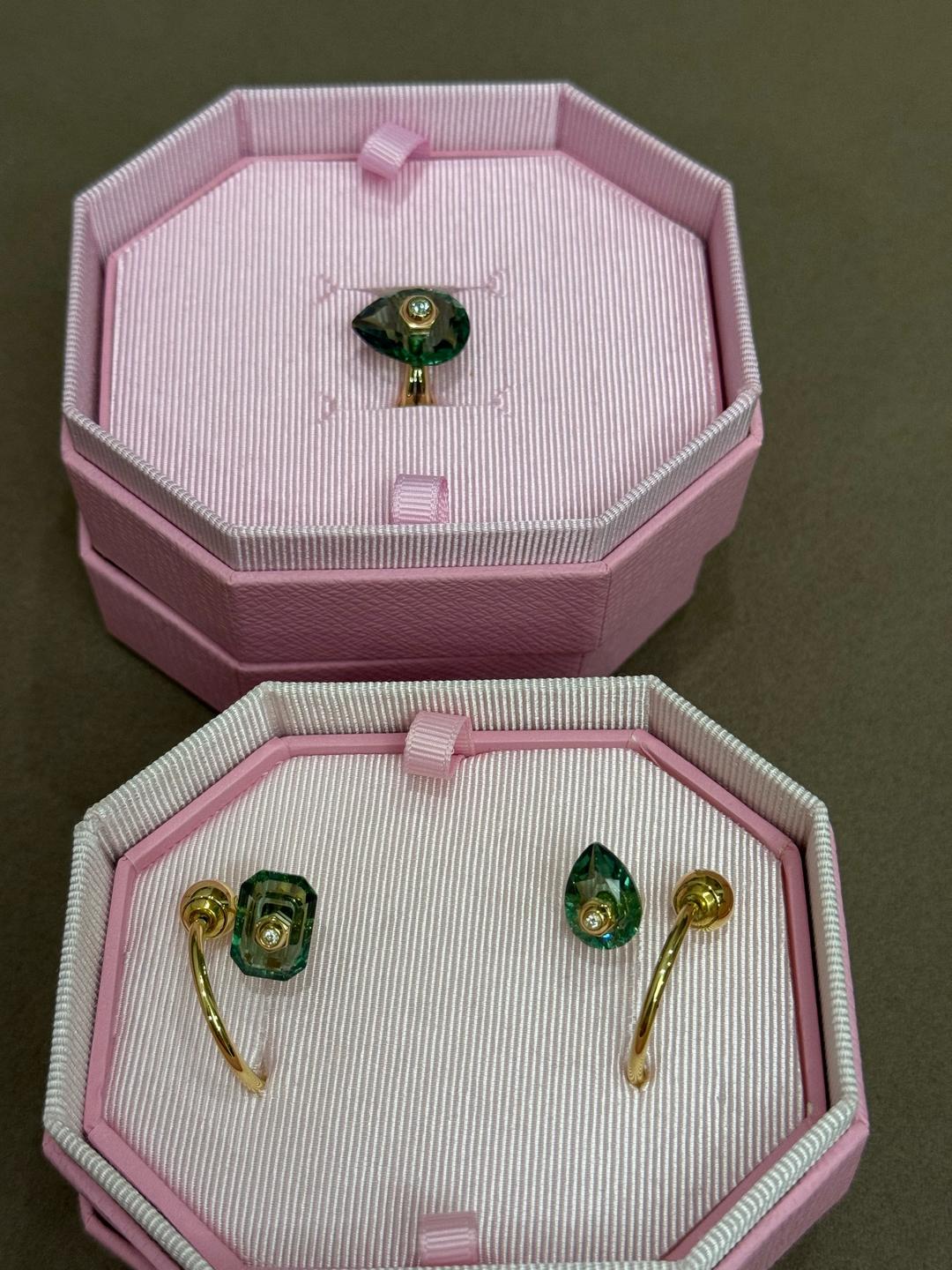 Swarovski Серьги и кольцо — фото 2