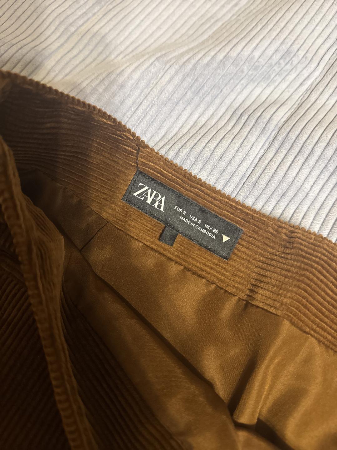 Zara Zara Вельветовая мини-юбка — фото 2