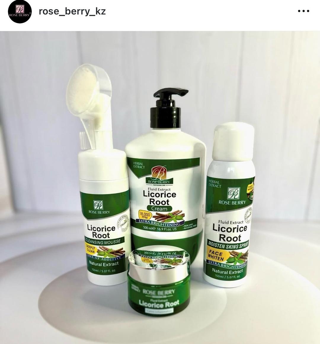 Rose Berry Спрей для лица с экстрактом лакрицы, новая, для отбеливания Дубай последняя! — фото 2