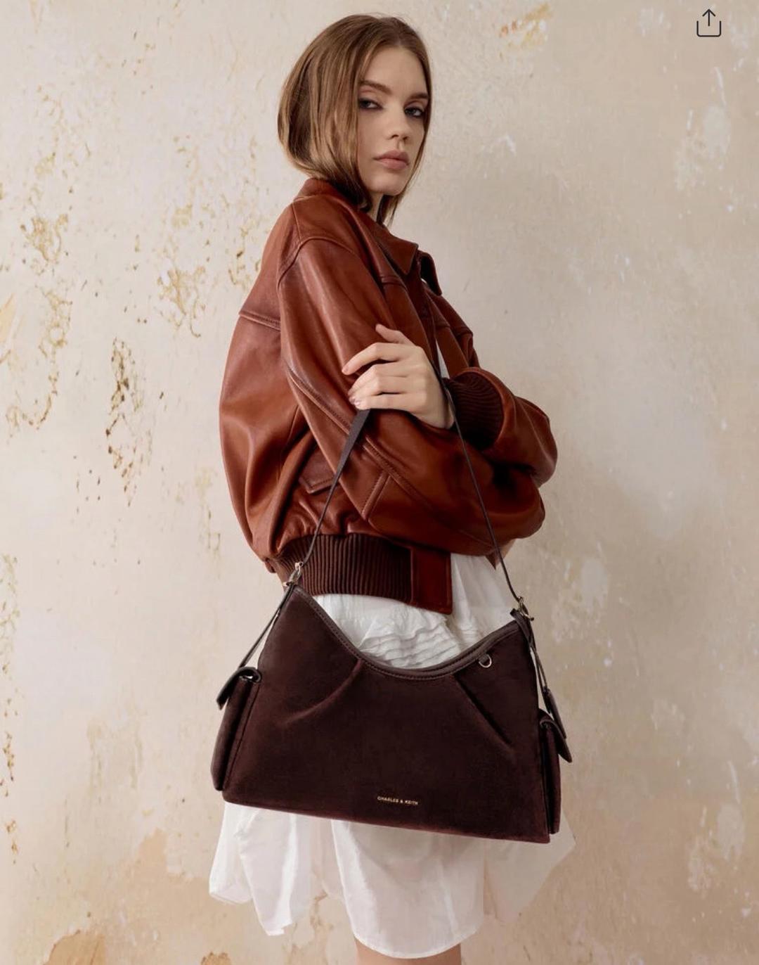 Charles & Keith Сумка CHARLES & KEITH Khai Side-Pocket Shoulder Bag — фото 2