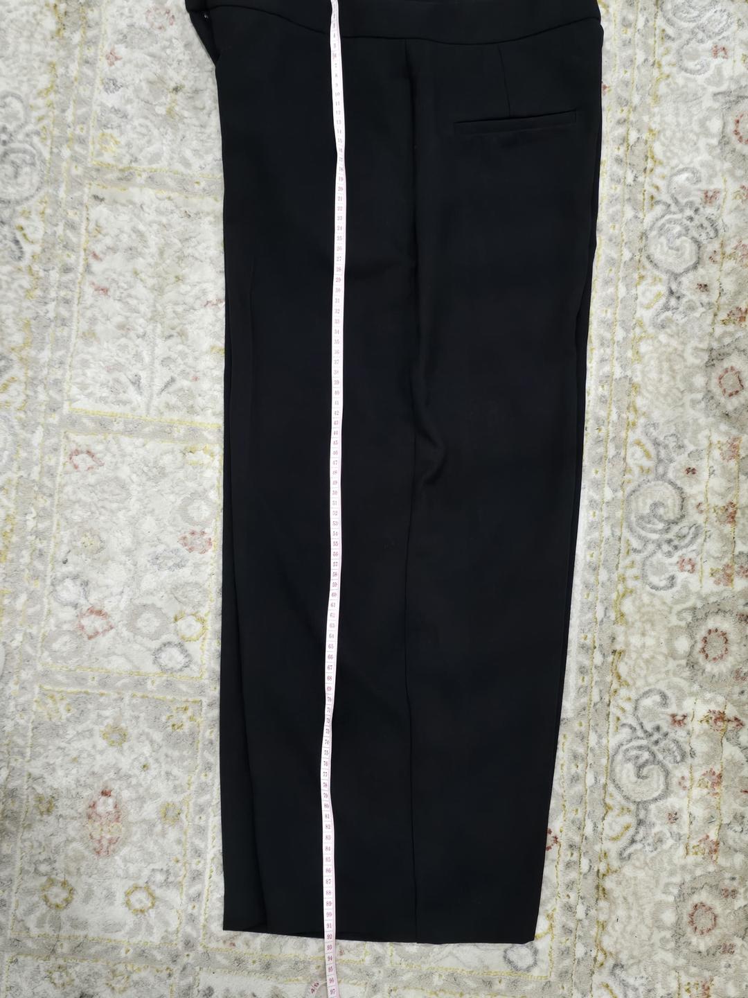 Zara Женские широкие брюки Zara — XL, чёрные — фото 2