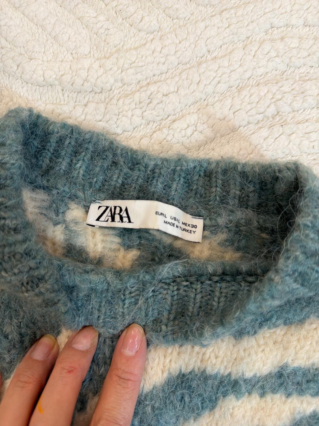 Zara Джемпер с принтом зебра — фото 2